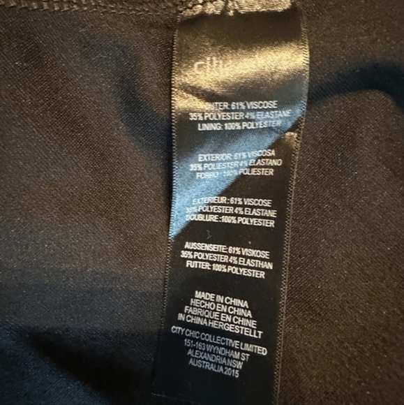 CITY CHIC Elegant Black A-Line Dress - Plus Size XL/ 22 NWT - Picture 5 of 12